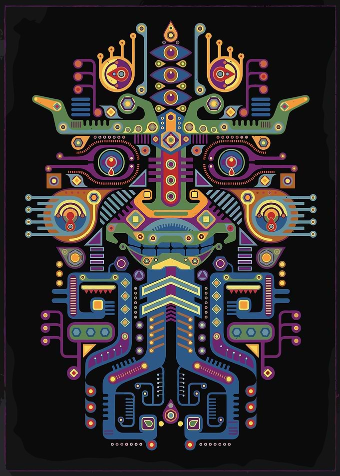 Abstract Geometric Face