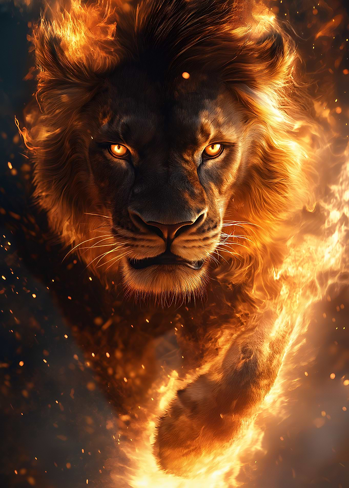 Fiery Lion
