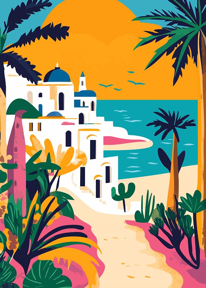 Mediterranean Village Tunisia