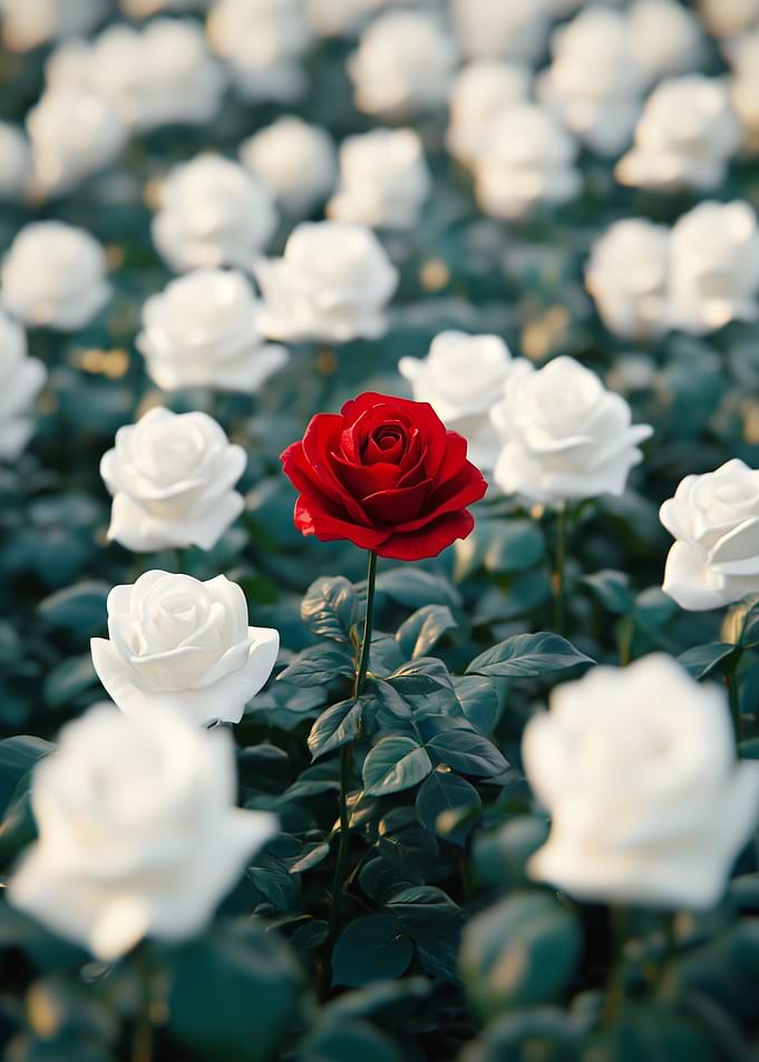 Lonely Red Rose
