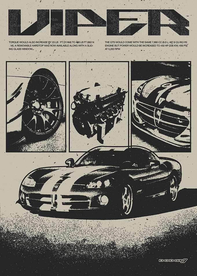 Dodge Viper Retro Style