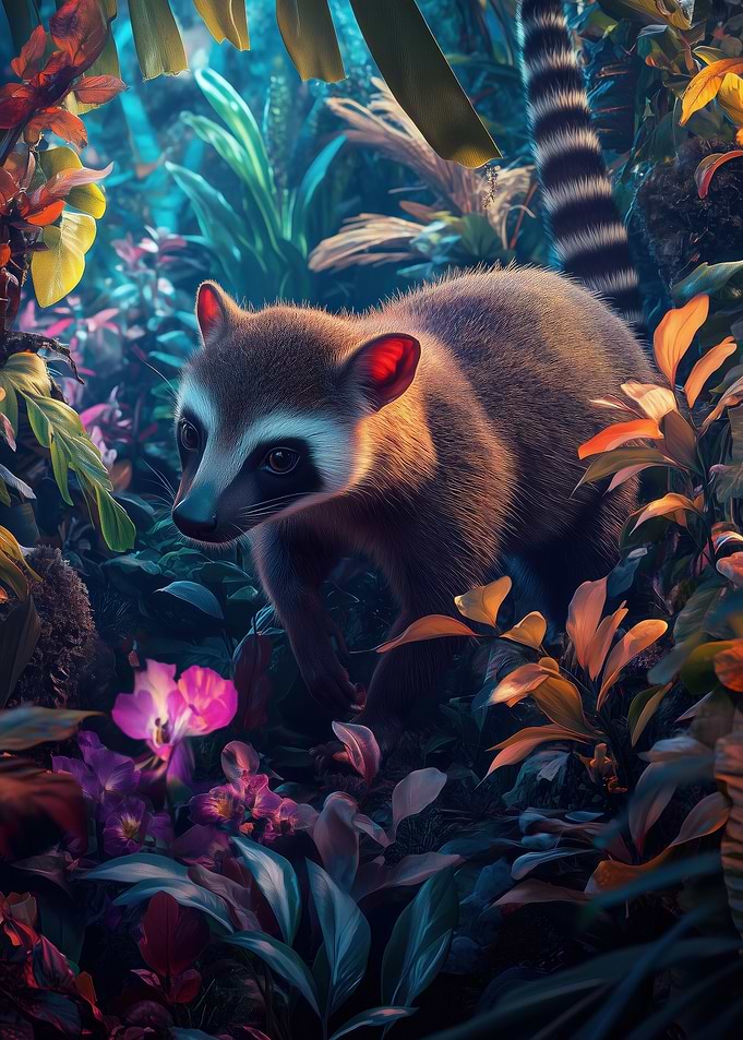Coati in Jungle