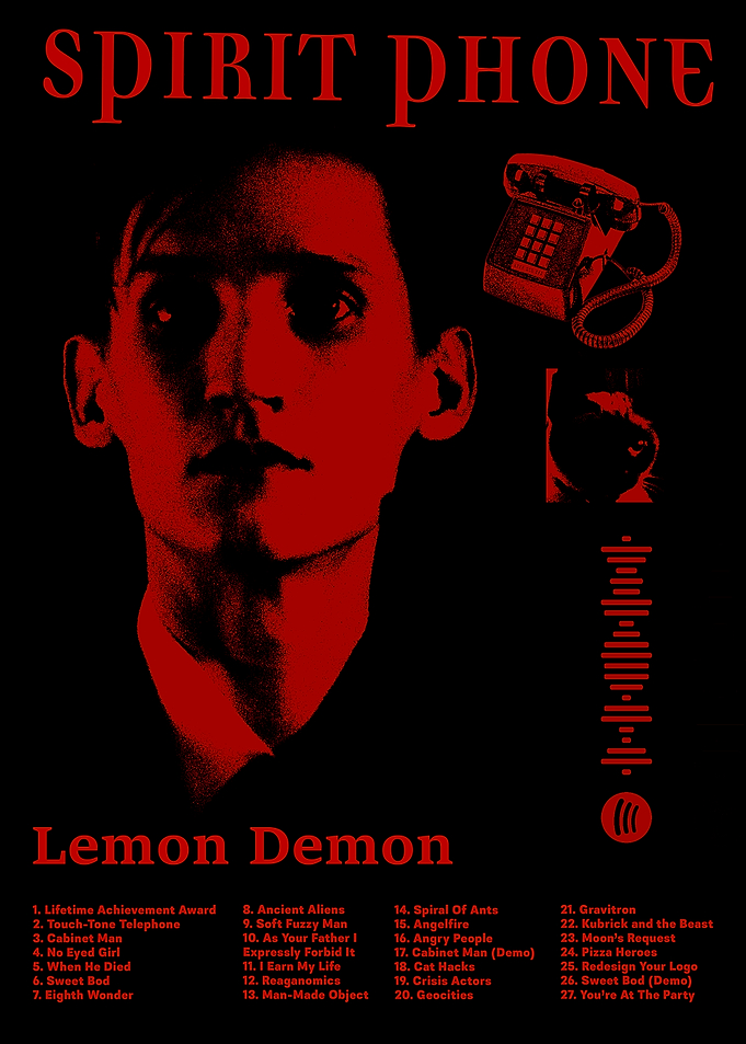 Spirit Phone - Lemon Demon Album Poster