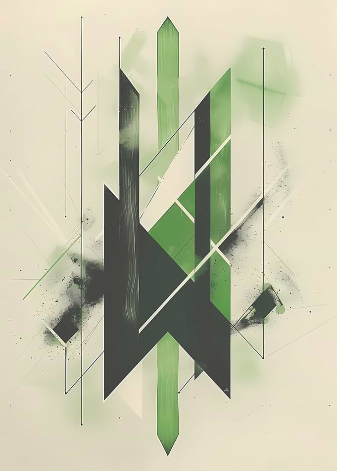 Abstract Geometric polygon art