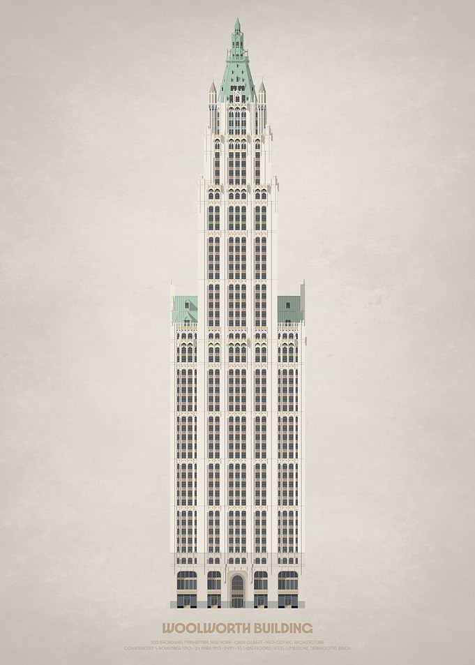 Woolworth Building Illustration