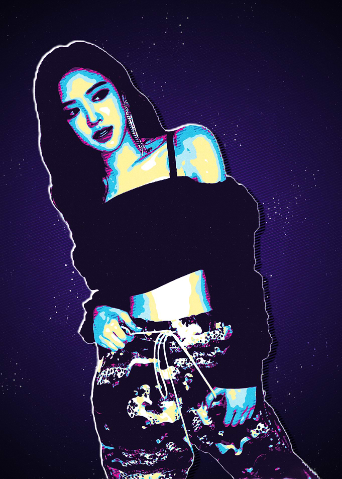 Pop Art Female Portrait