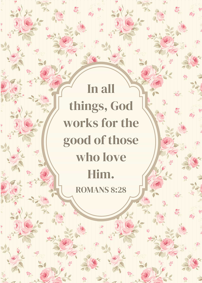 Bible Verse with Roses In All Things