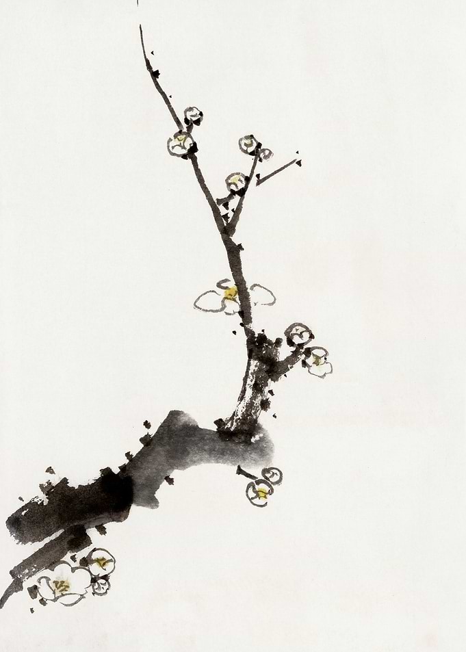 Hokusai’s tree branch