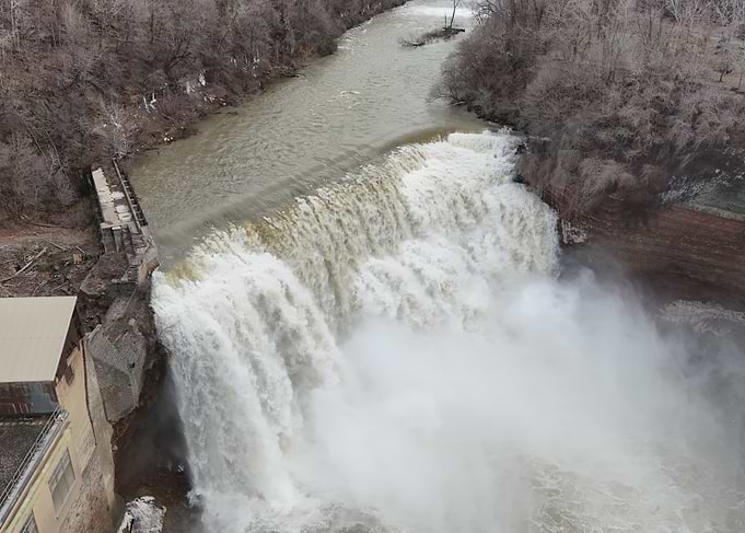 Waterfall Aerial View