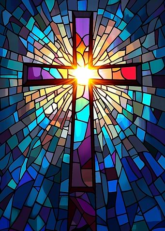 Stained Glass Cross