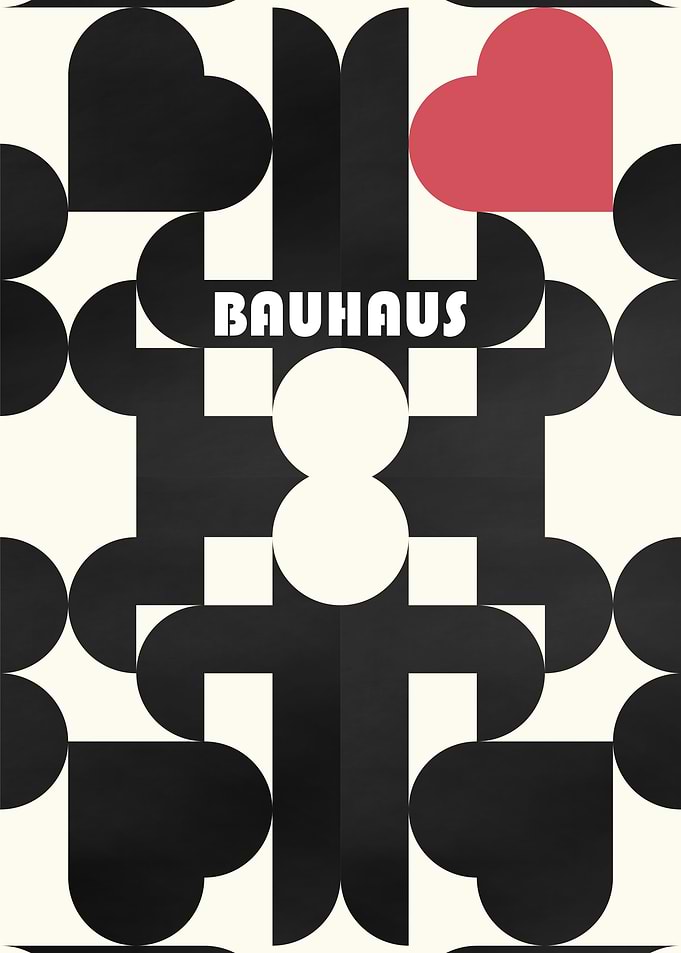 Bauhaus Geometric Art Print