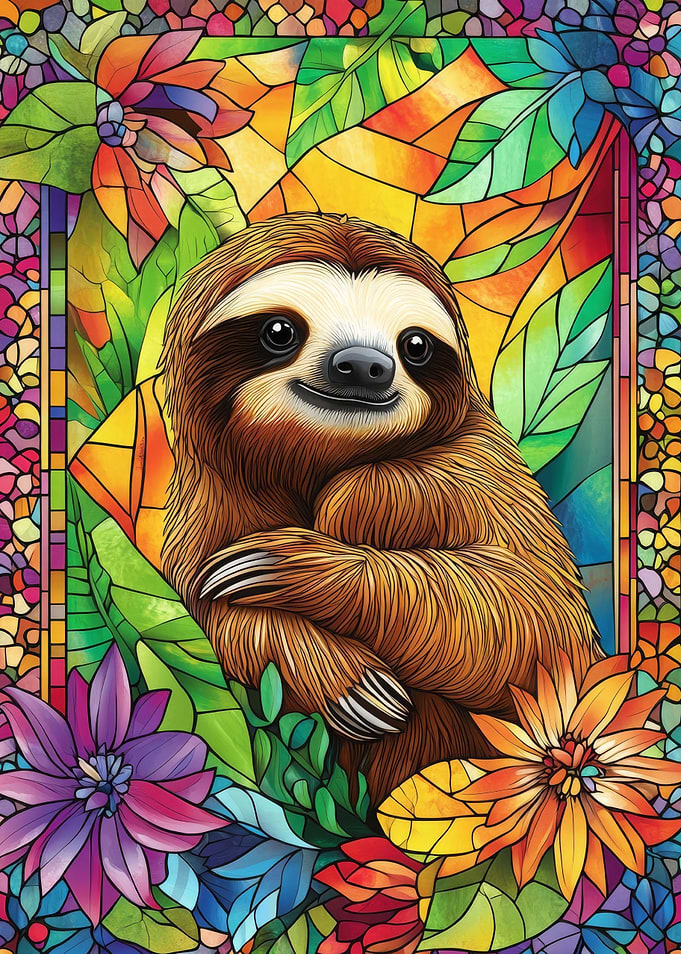 Sloth in Stained Glass