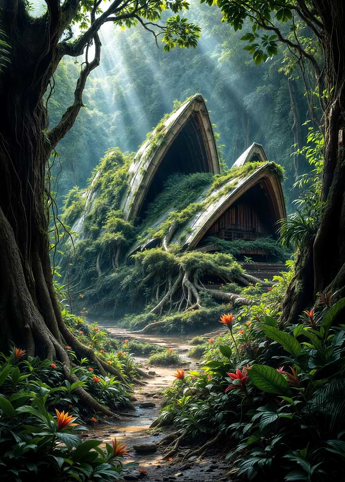 Jungle Sydney Opera House Ruins