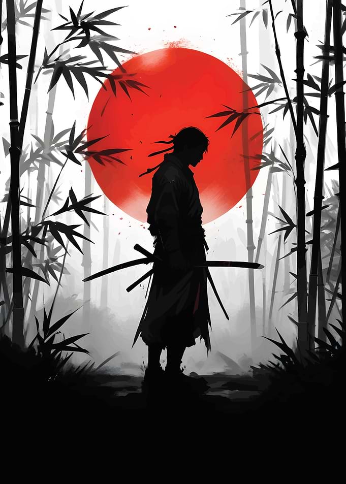 Red moon Samurai