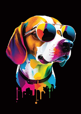 Cool Dog in Sunglasses