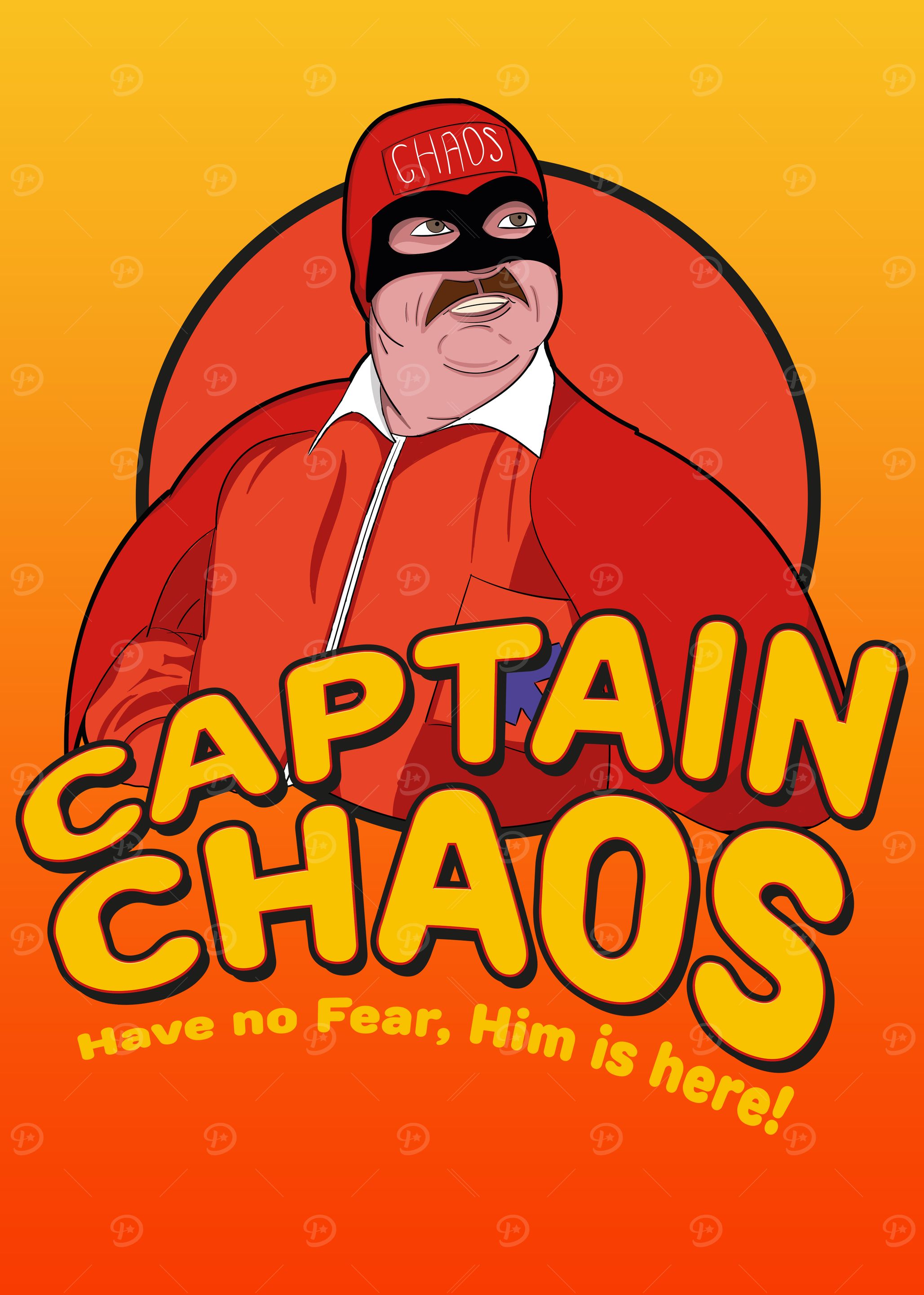 Captain Chaos Superhero - Have no Fear, Him is Here!