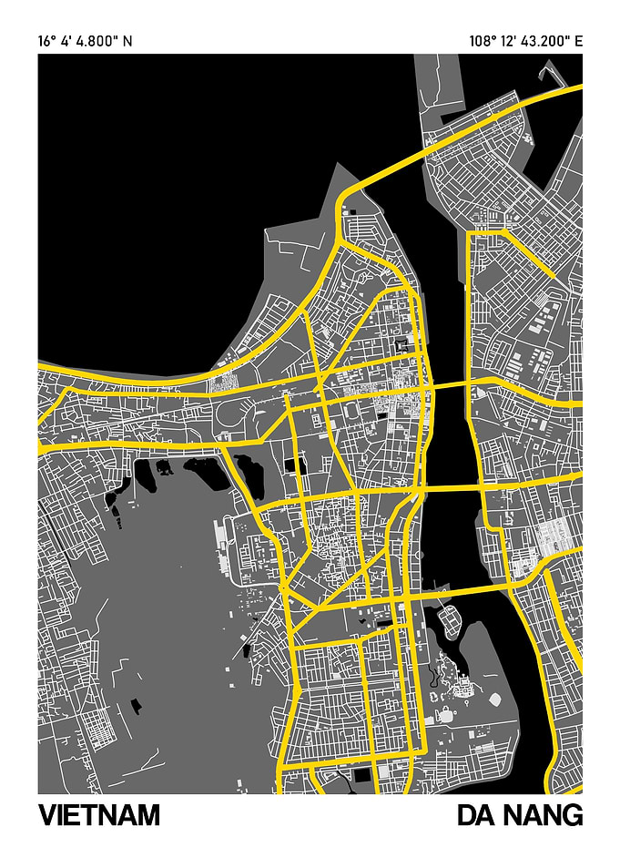 Da Nang City Street Map