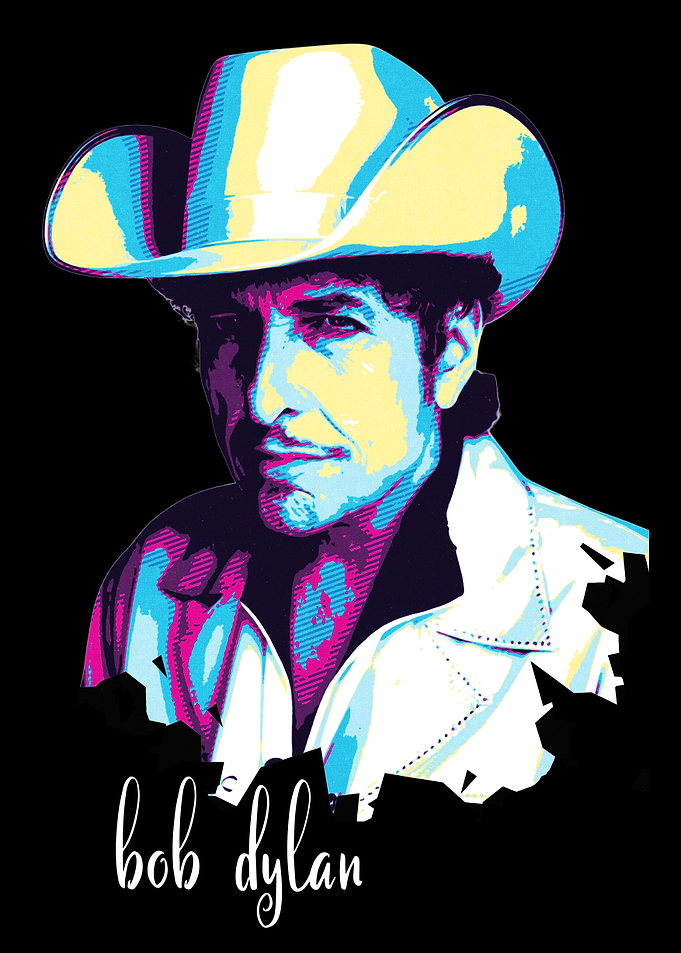 Bob Dylan retro art