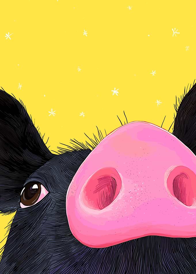 Pig Snout Close-Up