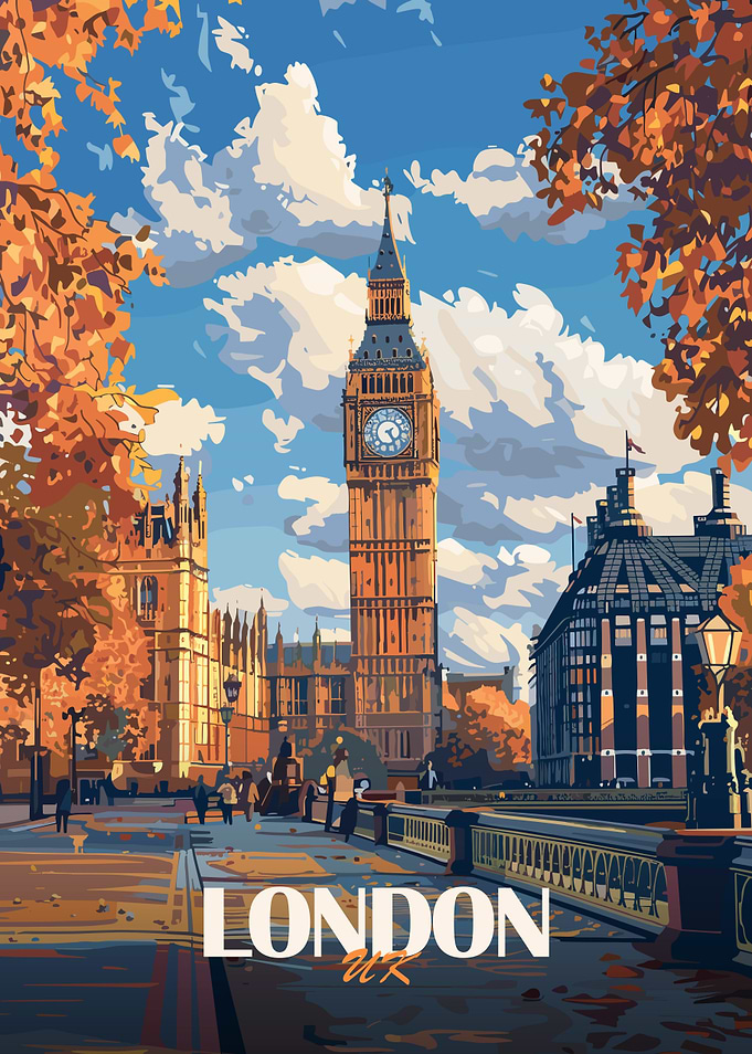 London Big Ben Illustration