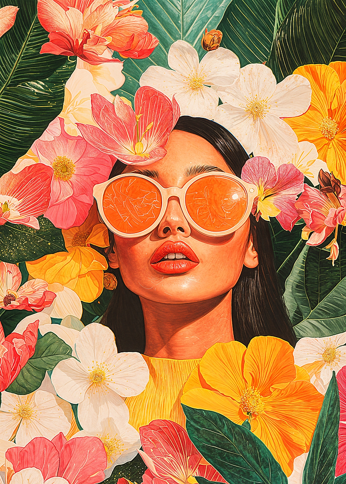 Woman in Flowers