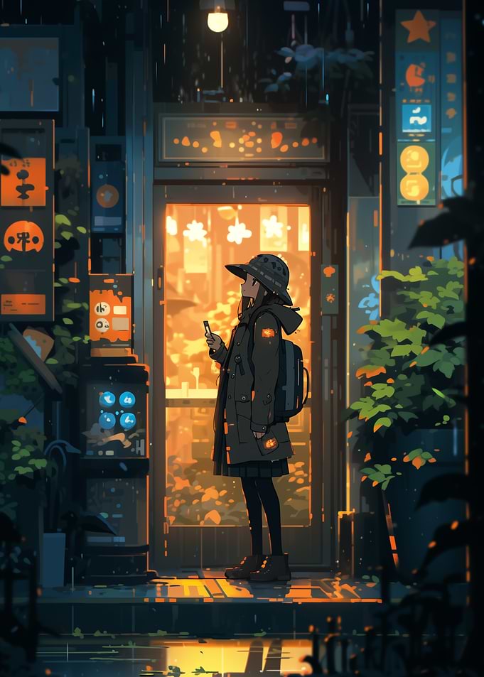 Rainy Night in Japan