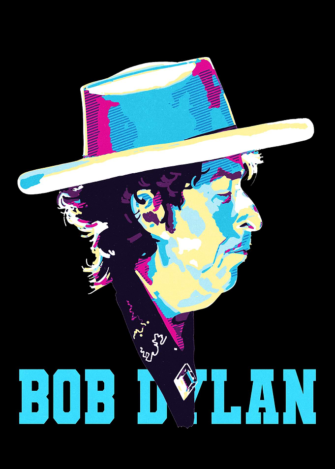 Bob Dylan Pop Art Portrait