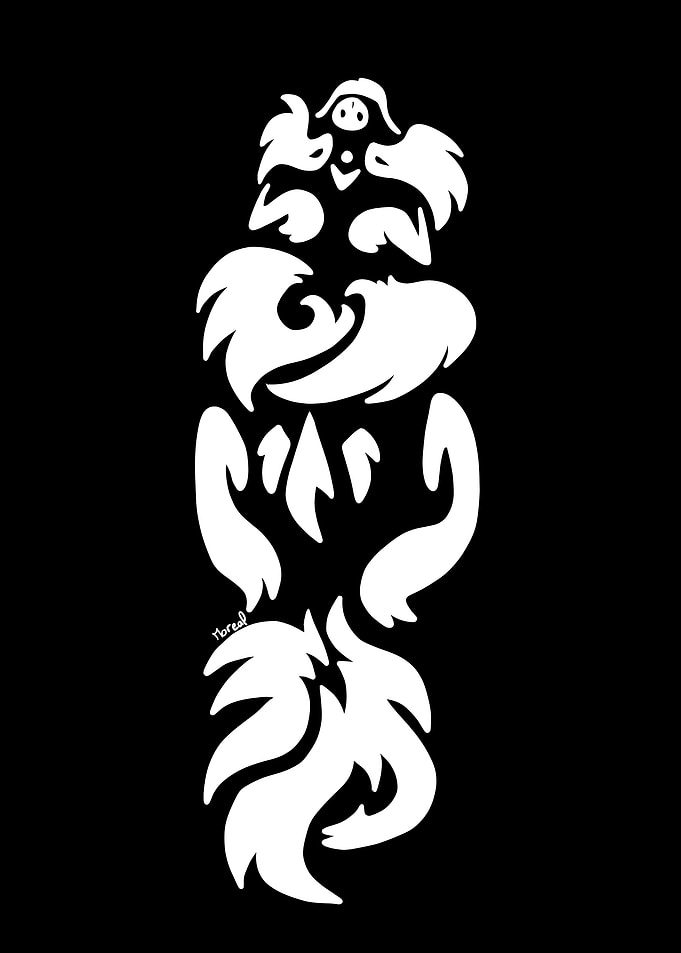 Tribal wolf