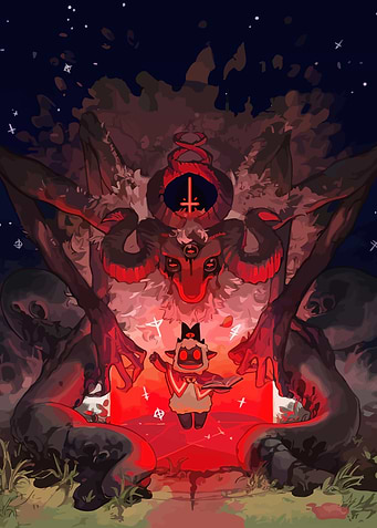 cult of the lamb poster