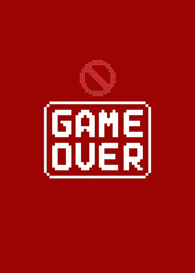 Game Over Pixel Art