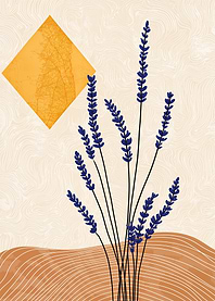Lavender Minimalist Art