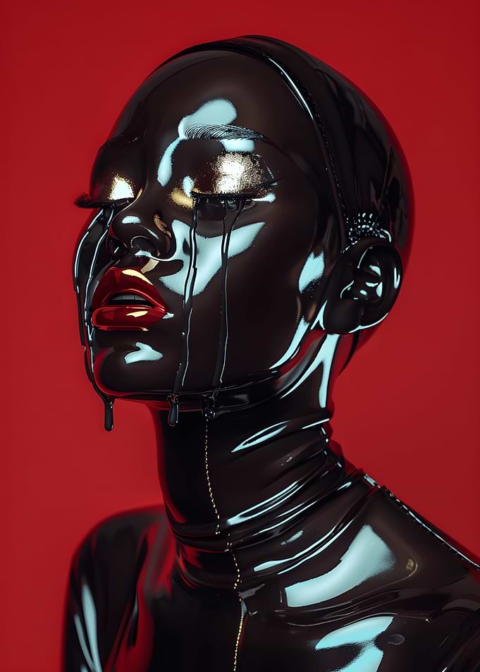 Black Latex Portrait