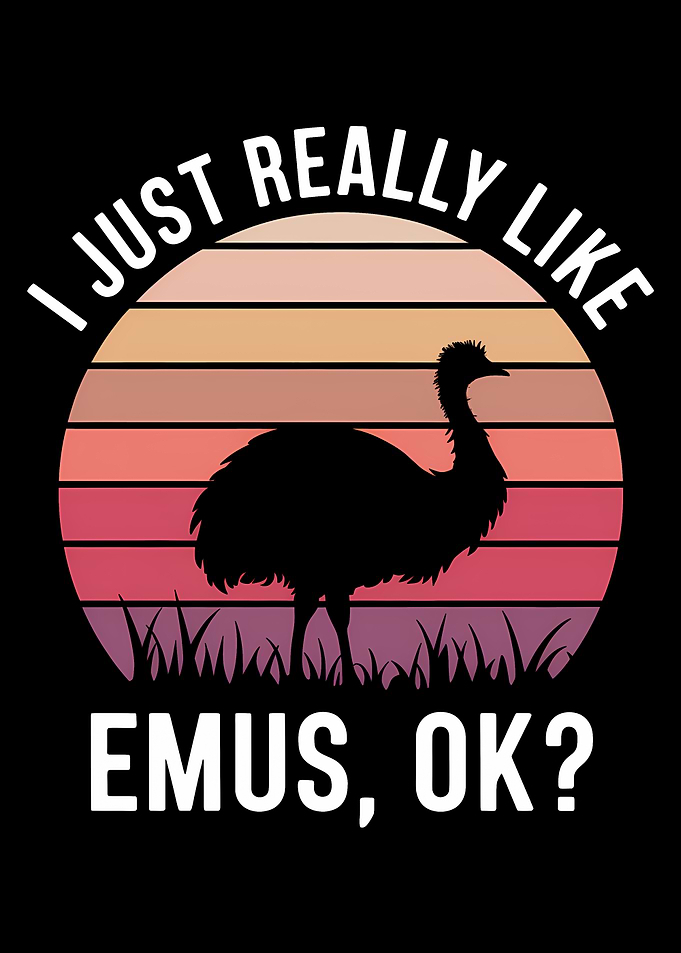 Emu Lover Retro Design