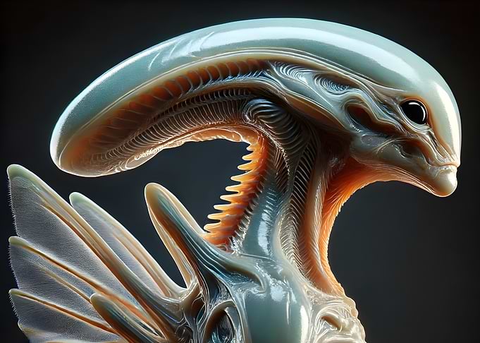 Alien Creature with Wings