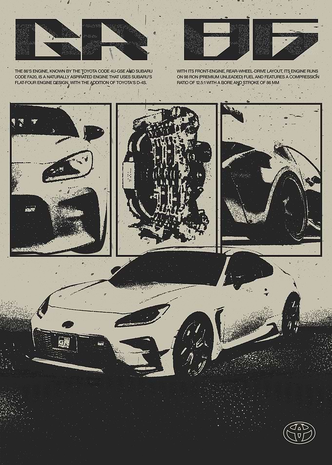 Toyota GR 86 Retro Style