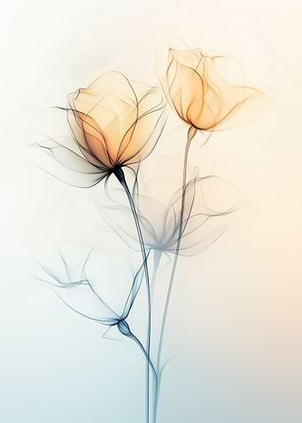 Translucent Rose Elegance - Flower