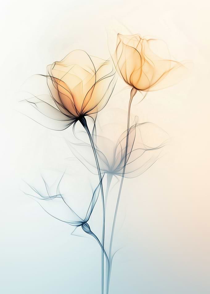 Translucent Rose Elegance - Flower