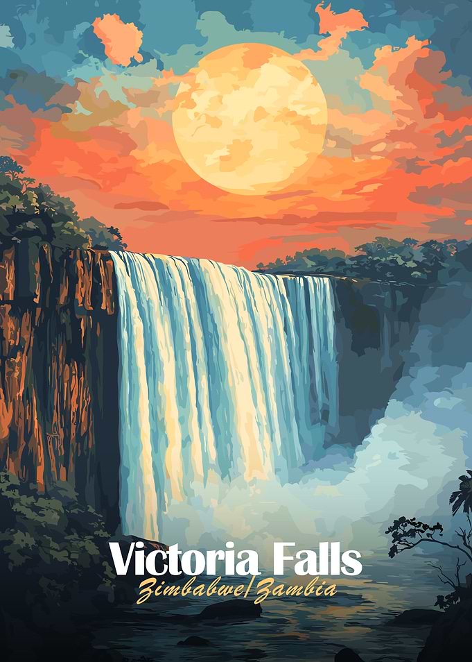 Victoria Falls Sunset