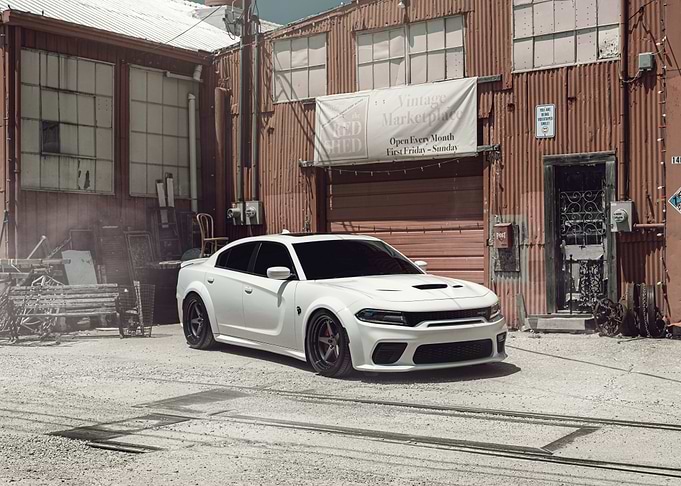 White Dodge Charger