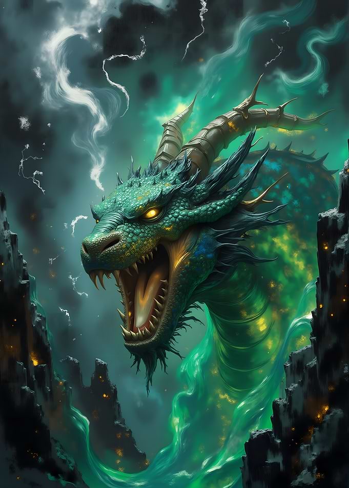 Green Dragon Illustration