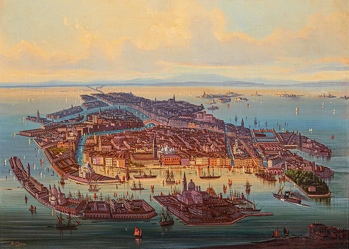 A Panoramic View Of Venice