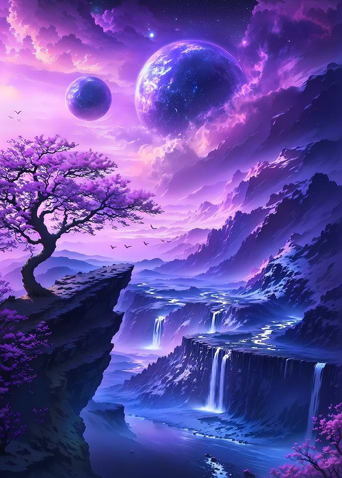 Cherry Blossom Dream Landscape
