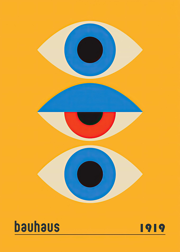 Bauhaus Eye Poster