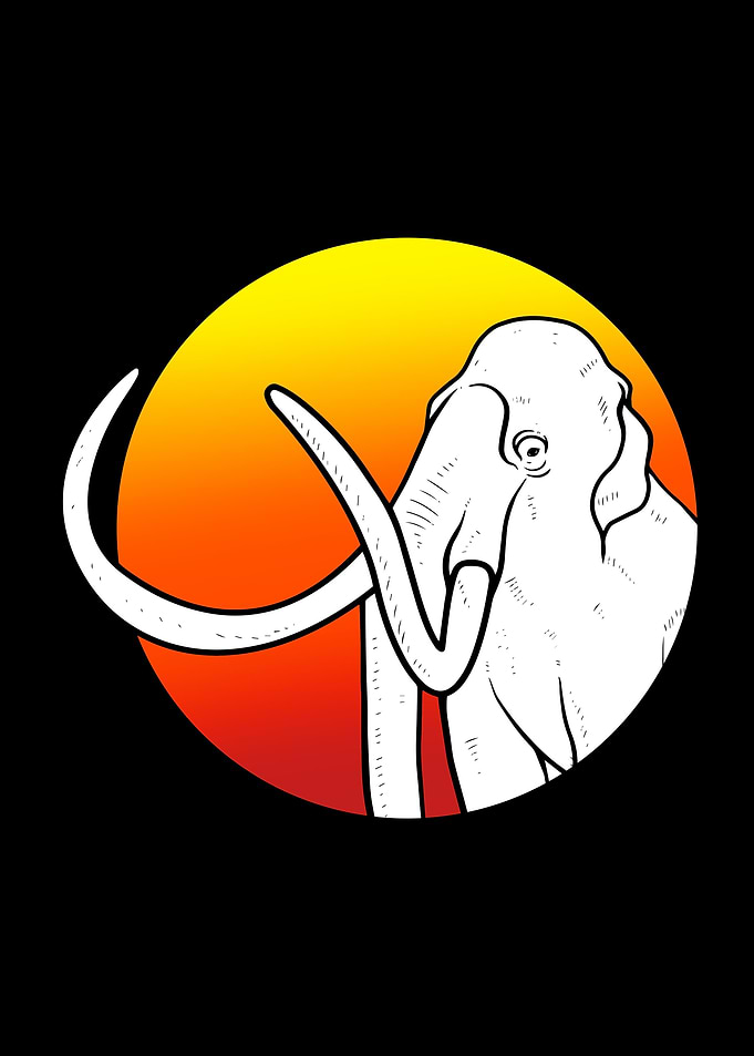 Woolly Mammoth Silhouette