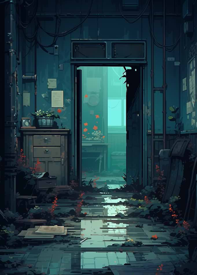 Overgrown Hallway