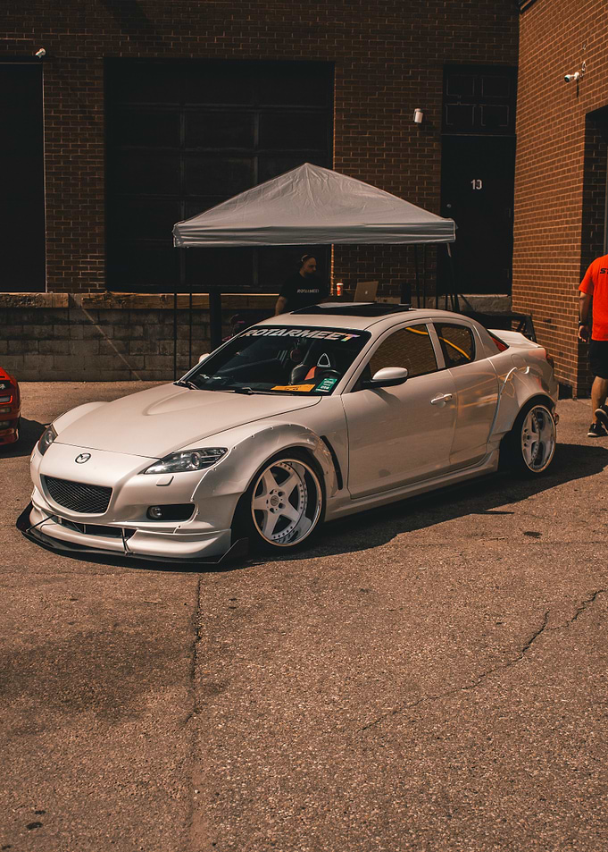 White Mazda RX-8