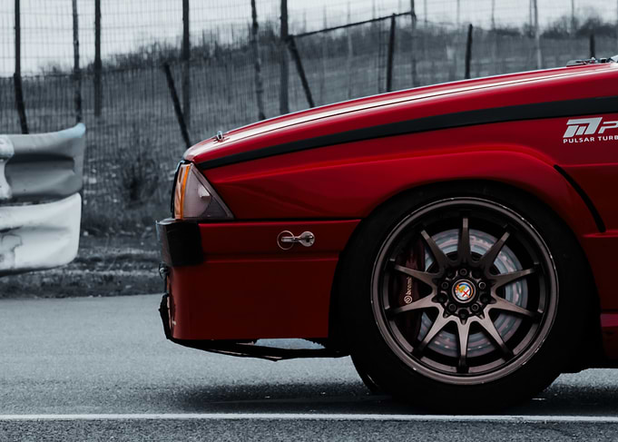Red Alfa Romeo Race Car