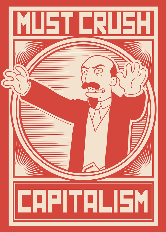 Zombie Lenin Must Crush Capitalism Propaganda