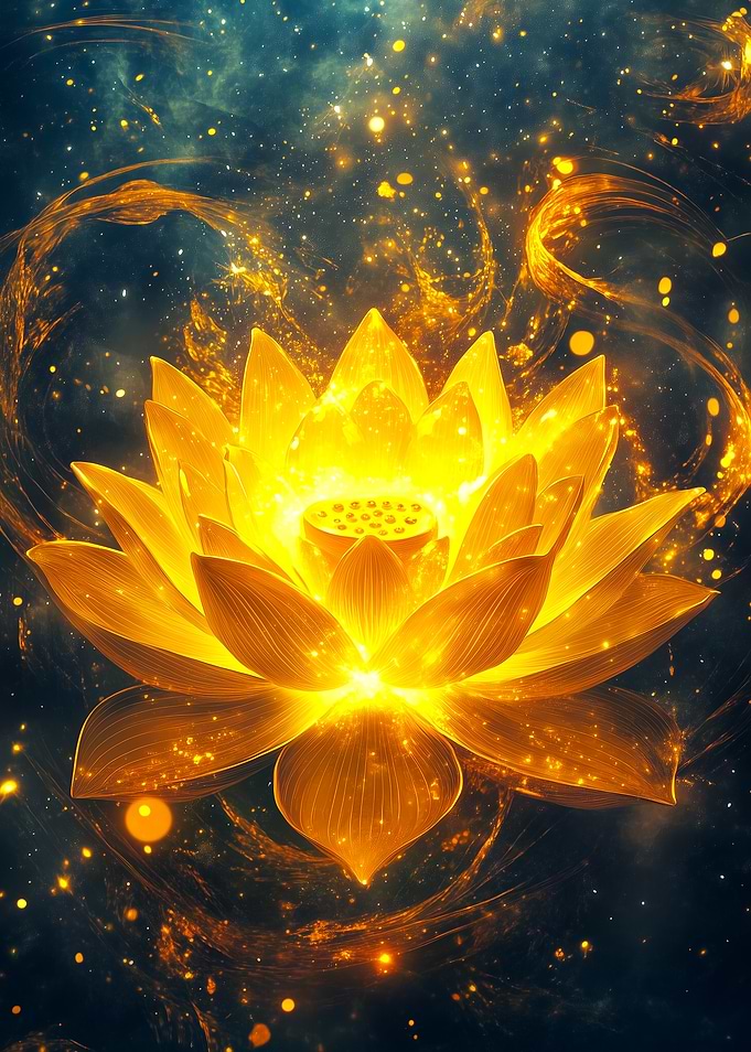 Golden Lotus Bloom