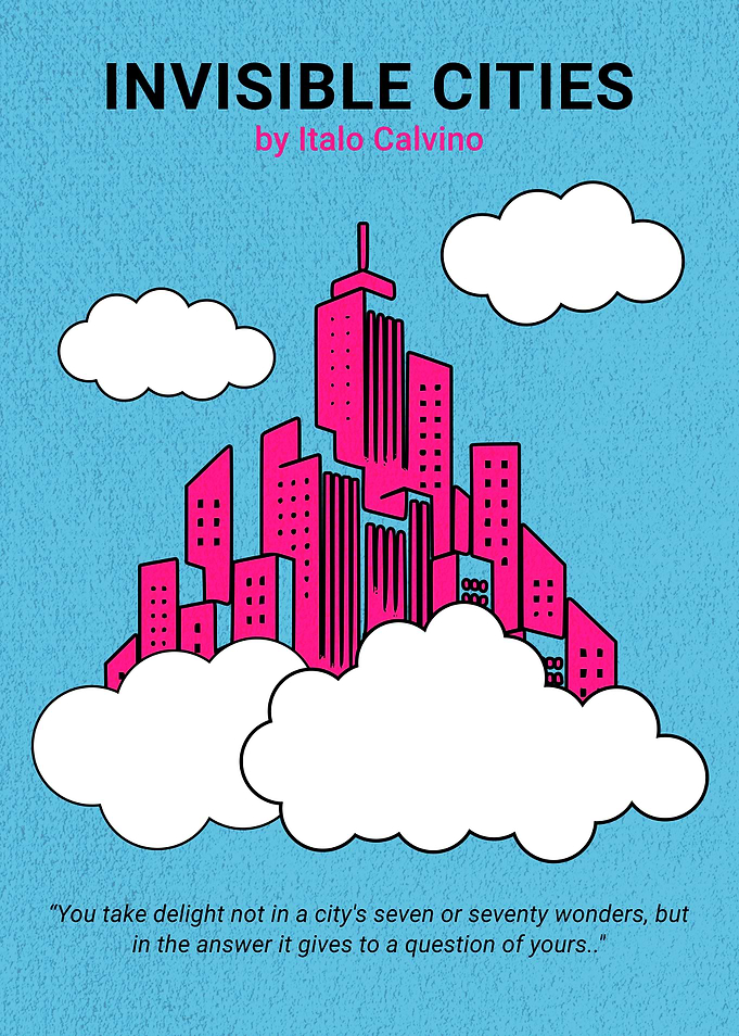 Invisible Cities Minimalist Book Cover